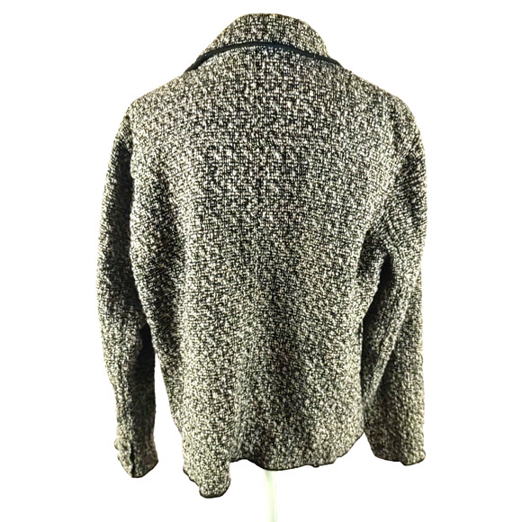 Chico's Women's Blazer Black White Size 2 Large - Picture 5 of 7